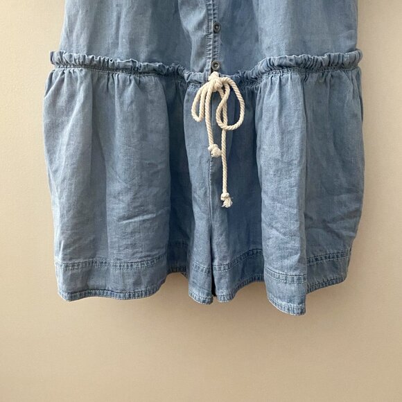 Free People County Line Denim Romper NWOT - Picture 8 of 9